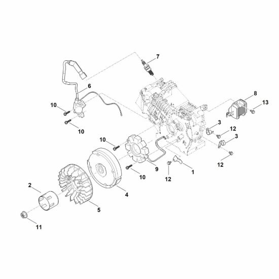Picture of I - Sistema di accensione e volano EHC 700.0 (EHC700-0002)